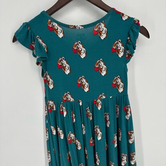 Bundle Posh Peanut Rosie Riveter Tiger Heart Cap Sleeve Ruffled Twirl Dress 10 - Picture 13 of 16